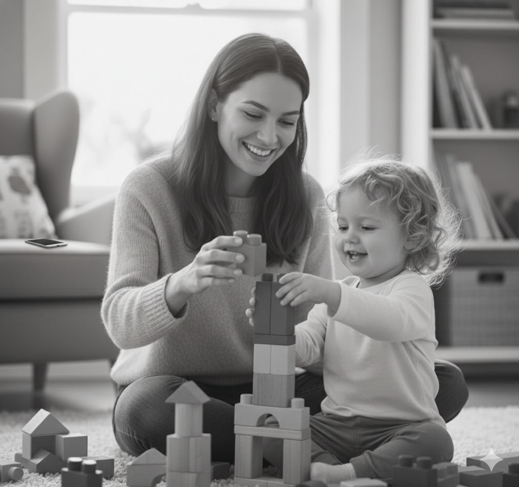Parent and child enjoying special time together